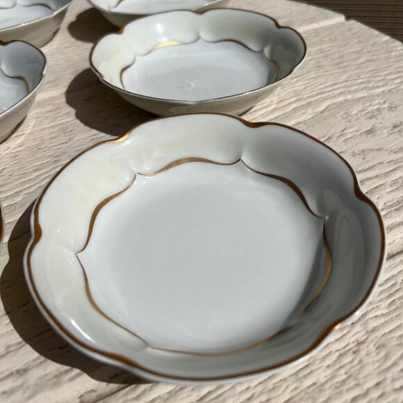 Vintage Marlborough Bowls Cream Gold by Haviland Limoges France Jewelry Catchall - Picture 6 of 6